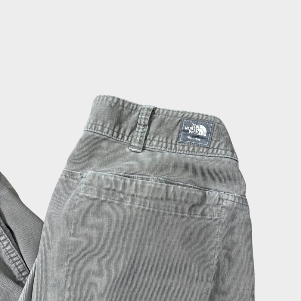 The North Face A5 Series Corduroy Cargo Pants Women’s 10 Gray Hiking Workwear - Picture 4 of 11